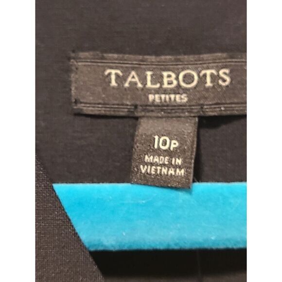 Talbot's Little Black Sheath Dresswith Ruffle Shoulder Detail | Petite 10 NWT - Picture 5 of 11